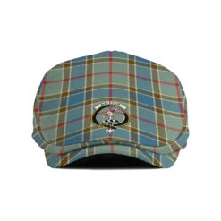 The Gentleman’s Balfour Clan Tartan Crest Jeff Cap - Tartan Flat Cap