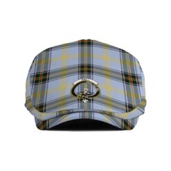The Gentleman’s Bell Clan Tartan Crest Jeff Cap - Tartan Flat Cap