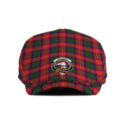 The Gentleman’s Belshes Clan Tartan Crest Jeff Cap - Tartan Flat Cap