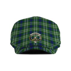 The Gentleman’s Blackadder Clan Tartan Crest Jeff Cap - Tartan Flat Cap