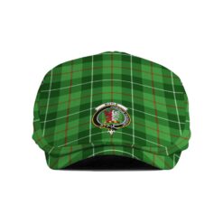 The Gentleman’s Boyle Clan Tartan Crest Jeff Cap - Tartan Flat Cap