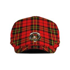 The Gentleman’s Brodie Clan Tartan Crest Jeff Cap - Tartan Flat Cap
