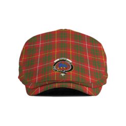 The Gentleman’s Bruce Clan Tartan Crest Jeff Cap - Tartan Flat Cap