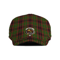 The Gentleman’s Buchan Clan Tartan Crest Jeff Cap - Tartan Flat Cap