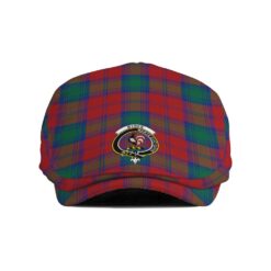 The Gentleman’s Byres Clan Tartan Crest Jeff Cap - Tartan Flat Cap