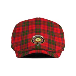 The Gentleman’s Cairns Clan Tartan Crest Jeff Cap - Tartan Flat Cap