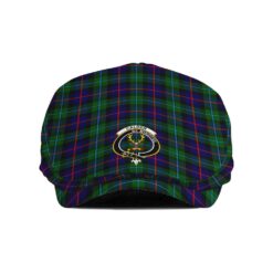 The Gentleman’s Calder Clan Tartan Crest Jeff Cap - Tartan Flat Cap