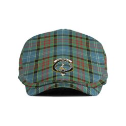 The Gentleman’s Caldwell Clan Tartan Crest Jeff Cap - Tartan Flat Cap