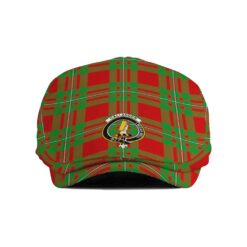 The Gentleman’s Callander Clan Tartan Crest Jeff Cap - Tartan Flat Cap