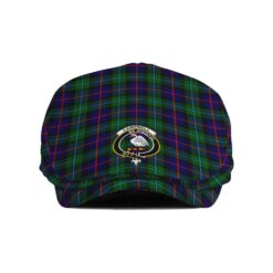 The Gentleman’s Campbell of Breadalbane Clan Tartan Crest Jeff Cap - Tartan Flat Cap
