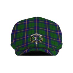 The Gentleman’s Carmichael Clan Tartan Crest Jeff Cap - Tartan Flat Cap