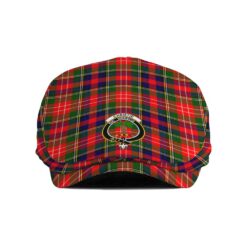 The Gentleman’s Christie Clan Tartan Crest Jeff Cap - Tartan Flat Cap