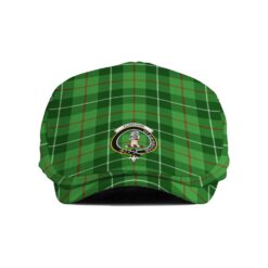 The Gentleman’s Clephane (or Clephan) Clan Tartan Crest Jeff Cap - Tartan Flat Cap