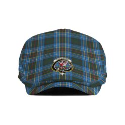 The Gentleman’s Cockburn Clan Tartan Crest Jeff Cap - Tartan Flat Cap