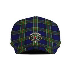 The Gentleman’s Colquhoun Clan Tartan Crest Jeff Cap - Tartan Flat Cap