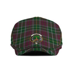 The Gentleman’s Crosbie Clan Tartan Crest Jeff Cap - Tartan Flat Cap