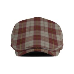 The Gentleman’s Cunningham Burgundy Dancers Clan Tartan Jeff Cap - Tartan Flat Cap