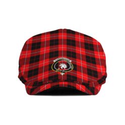 The Gentleman’s Cunningham Clan Tartan Crest Jeff Cap - Tartan Flat Cap