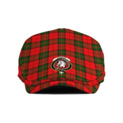 The Gentleman’s Dunbar Clan Tartan Crest Jeff Cap - Tartan Flat Cap