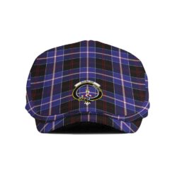The Gentleman’s Dunlop Clan Tartan Crest Jeff Cap - Tartan Flat Cap