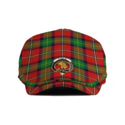 The Gentleman’s Fairlie Clan Tartan Crest Jeff Cap - Tartan Flat Cap