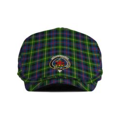 The Gentleman’s Farquharson Clan Tartan Crest Jeff Cap - Tartan Flat Cap
