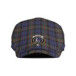 The Gentleman’s Fletcher Clan Tartan Crest Jeff Cap - Tartan Flat Cap