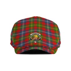 The Gentleman’s Forrester Clan Tartan Crest Jeff Cap - Tartan Flat Cap