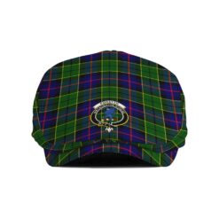 The Gentleman’s Forsyth Clan Tartan Crest Jeff Cap - Tartan Flat Cap