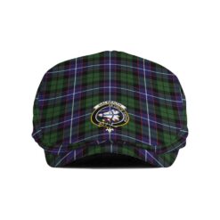 The Gentleman’s Galbraith Clan Tartan Crest Jeff Cap - Tartan Flat Cap