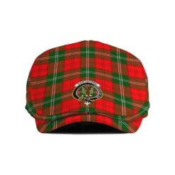 The Gentleman’s Gartshore Clan Tartan Crest Jeff Cap - Tartan Flat Cap