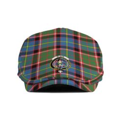 The Gentleman’s Glass Clan Tartan Crest Jeff Cap - Tartan Flat Cap