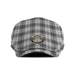 The Gentleman’s Glendinning Clan Tartan Crest Jeff Cap - Tartan Flat Cap