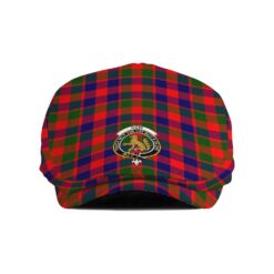 The Gentleman’s Gow (or McGouan) Clan Tartan Crest Jeff Cap - Tartan Flat Cap