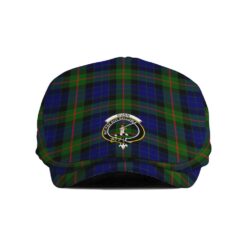 The Gentleman’s Gunn Clan Tartan Crest Jeff Cap - Tartan Flat Cap