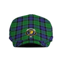 The Gentleman’s Haldane Clan Tartan Crest Jeff Cap - Tartan Flat Cap