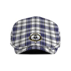 The Gentleman’s Hannay Clan Tartan Crest Jeff Cap - Tartan Flat Cap