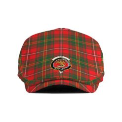 The Gentleman’s Hay Clan Tartan Crest Jeff Cap - Tartan Flat Cap