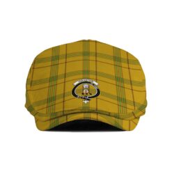 The Gentleman’s Houston Clan Tartan Crest Jeff Cap - Tartan Flat Cap