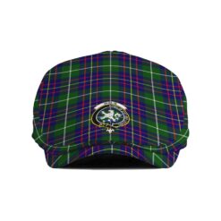The Gentleman’s Inglis Clan Tartan Crest Jeff Cap - Tartan Flat Cap