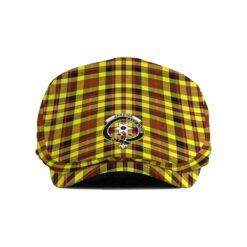 The Gentleman’s Jardine Clan Tartan Crest Jeff Cap - Tartan Flat Cap