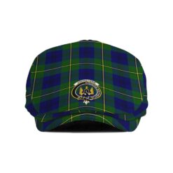 The Gentleman’s Johnston Clan Tartan Crest Jeff Cap - Tartan Flat Cap