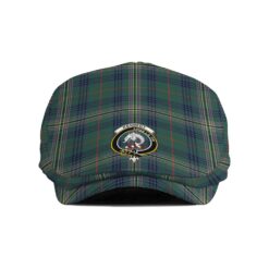 The Gentleman’s Kennedy Clan Tartan Crest Jeff Cap - Tartan Flat Cap
