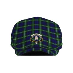 The Gentleman’s Lamont Clan Tartan Crest Jeff Cap - Tartan Flat Cap