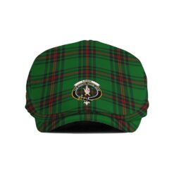 The Gentleman’s Logie Clan Tartan Crest Jeff Cap - Tartan Flat Cap