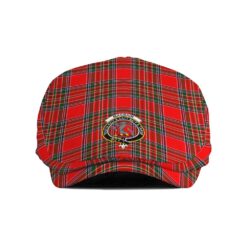 The Gentleman’s MacBain Clan Tartan Crest Jeff Cap - Tartan Flat Cap
