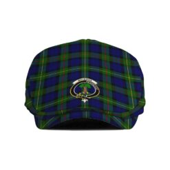 The Gentleman’s MacEwen Clan Tartan Crest Jeff Cap - Tartan Flat Cap