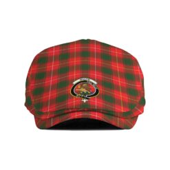The Gentleman’s MacFie (of Dreghorn) Clan Tartan Crest Jeff Cap - Tartan Flat Cap