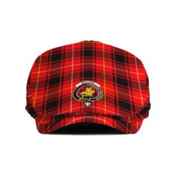 The Gentleman’s MacIver Clan Tartan Crest Jeff Cap - Tartan Flat Cap