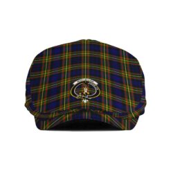 The Gentleman’s MacLellan Clan Tartan Crest Jeff Cap - Tartan Flat Cap